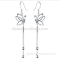 925 silver purl thailand earring butterfly drop earring girls hook earring handmade alloy earring accessories (EA80037)